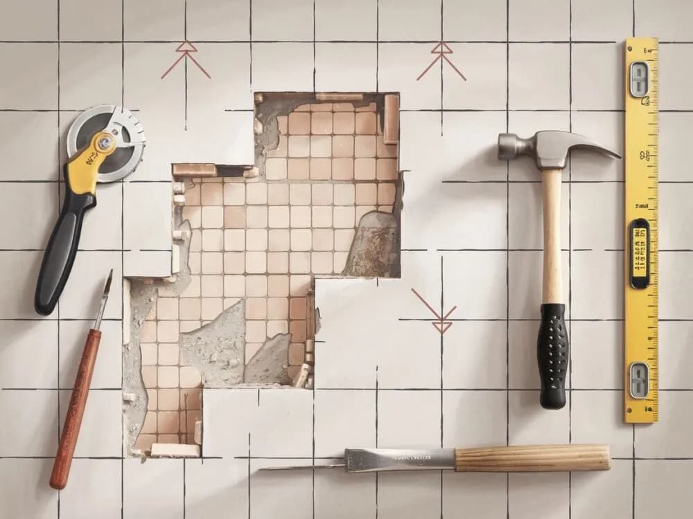 Jak usunąć starą zaprawę klejową z płytek bez uszkodzeń powierzchni