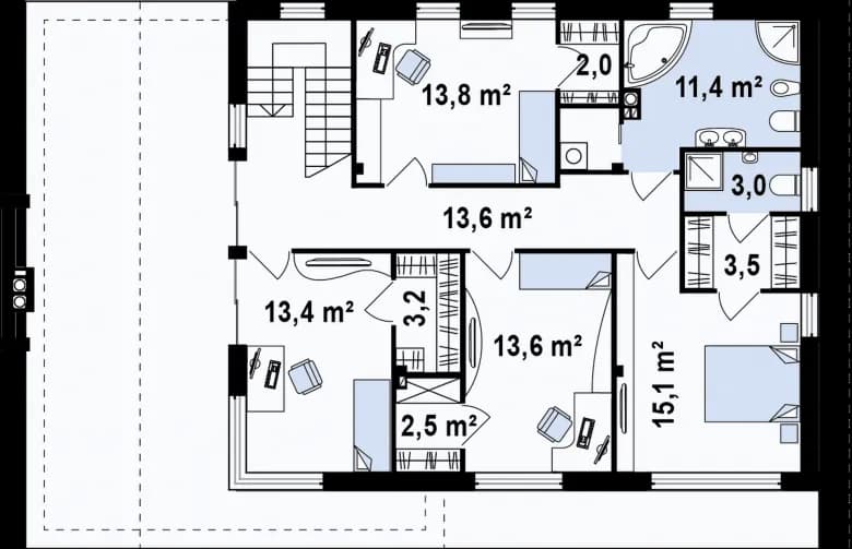 Projekt domu rysunek - Rzuty i planowanie