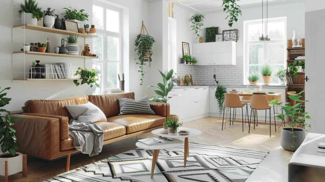 Mały salon z aneksem kuchennym: 6 pomysłów na aranżację