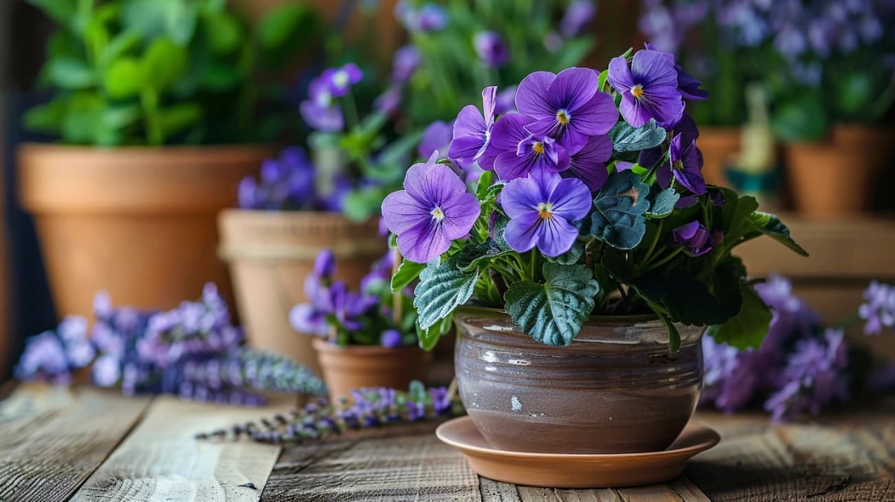 Roślina z fioletowymi kwiatami: 5 gatunków do domu