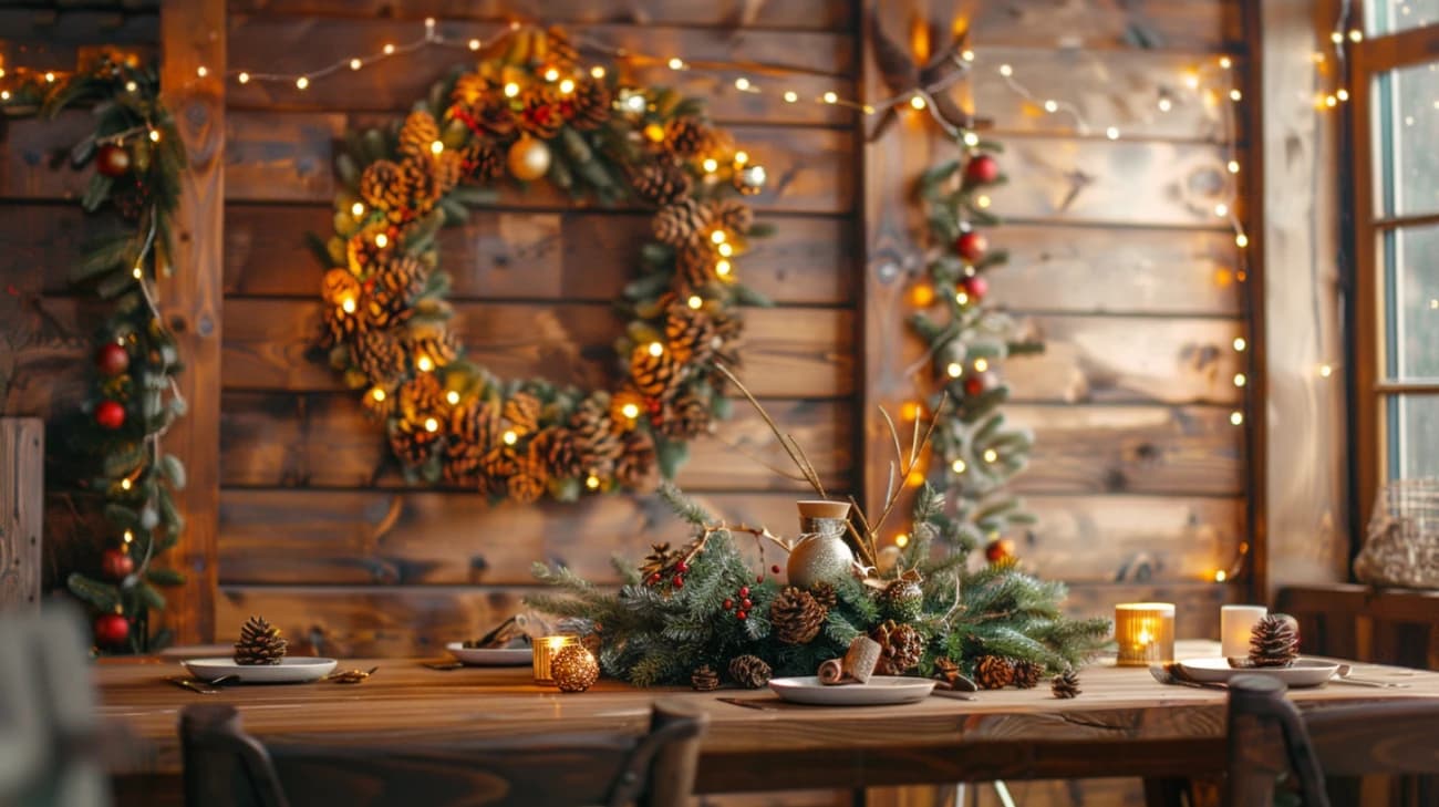 Ozdoby świąteczne na stół i ścianę: 7 inspiracji