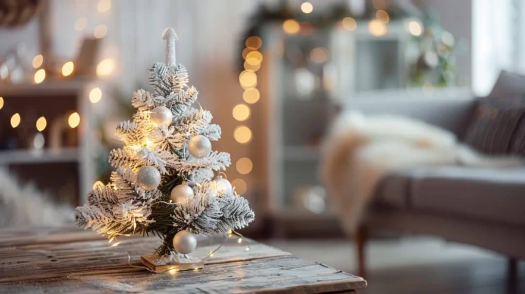Mała ubrana choinka: Jak stworzyć świąteczną dekorację w małym wnętrzu?
