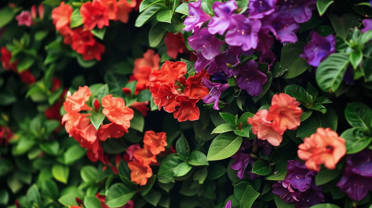 Kwiaty czerwone i fioletowe: 9 krzewów do ogrodu