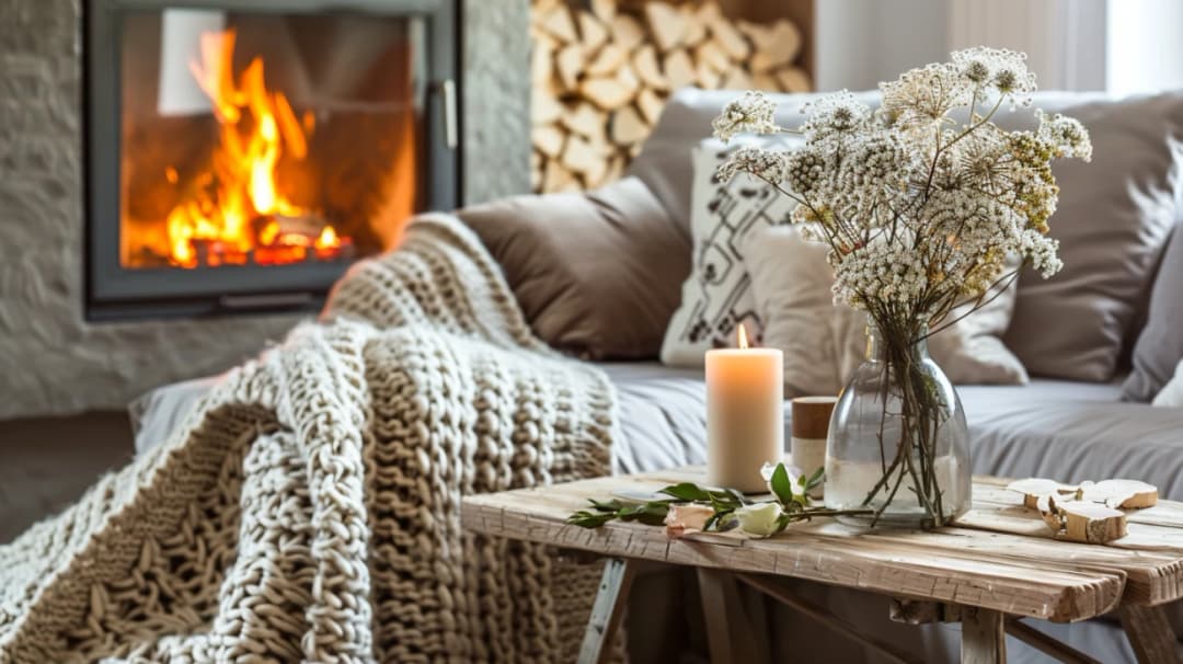 Przytulny salon z kominkiem: 6 pomysłów na aranżację