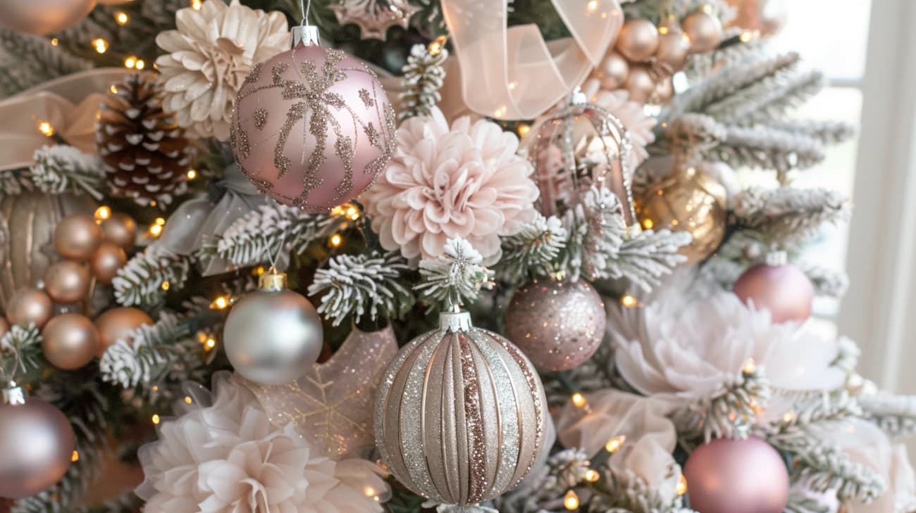 Różowo-złota choinka: Girly look na święta! Jak ją stworzyć?