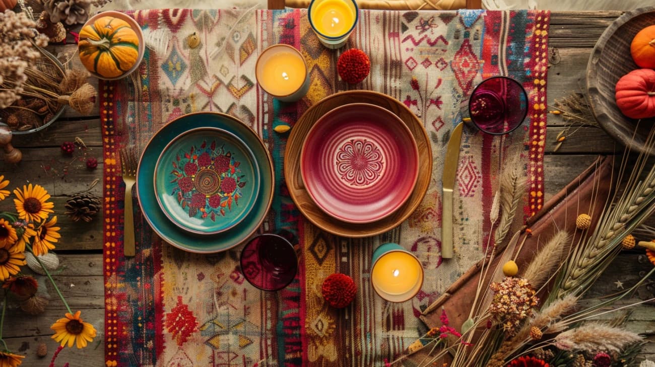 Boho dekoracja stołu: 9 pomysłów na przyjęcie w stylu boho