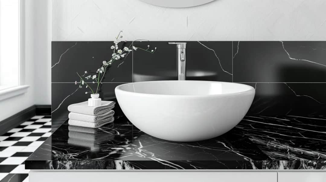 Czarno-biała łazienka: Jak zaaranżować eleganckie wnętrze?
