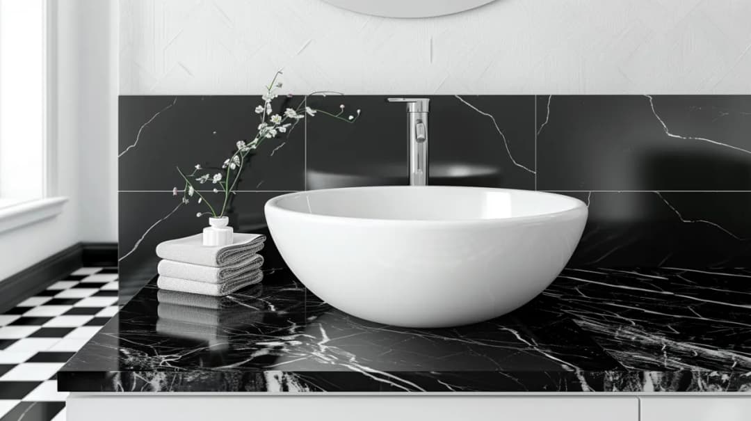 Czarno-biała łazienka: Jak zaaranżować eleganckie wnętrze?