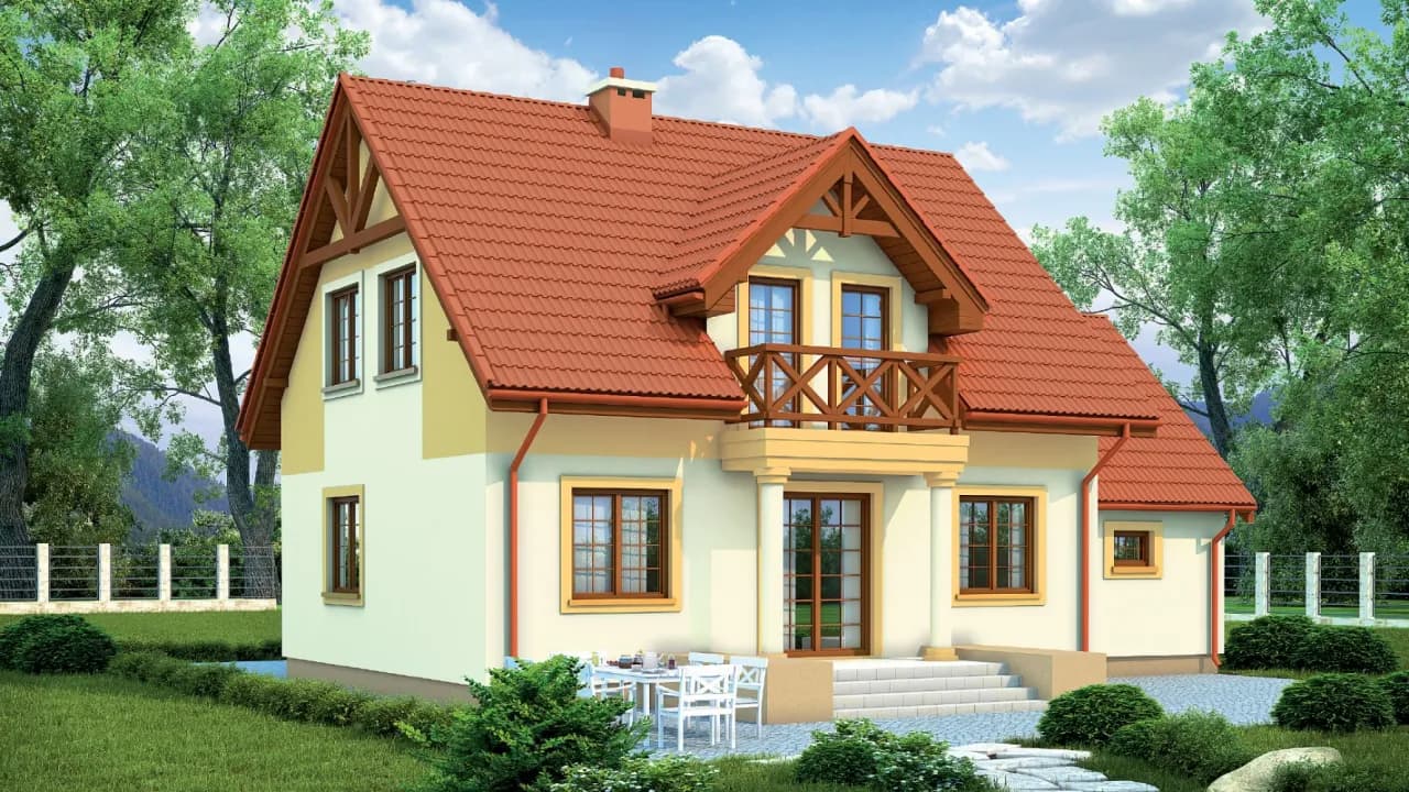 Najlepsze kolory elewacji do brązowego dachu i efektywne symulacje