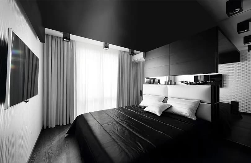 Ciemny sufit w salonie: Odważny trend w aranżacji wnętrz