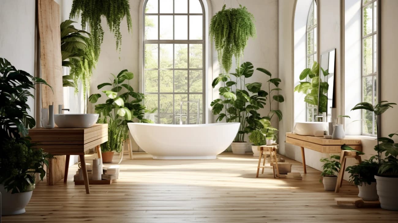 Łazienka biało drewniana: Nowoczesny i przytulny design