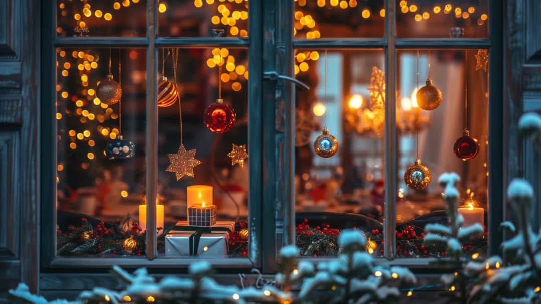 Ozdoby świąteczne na okna: 9 pomysłów na dekorację