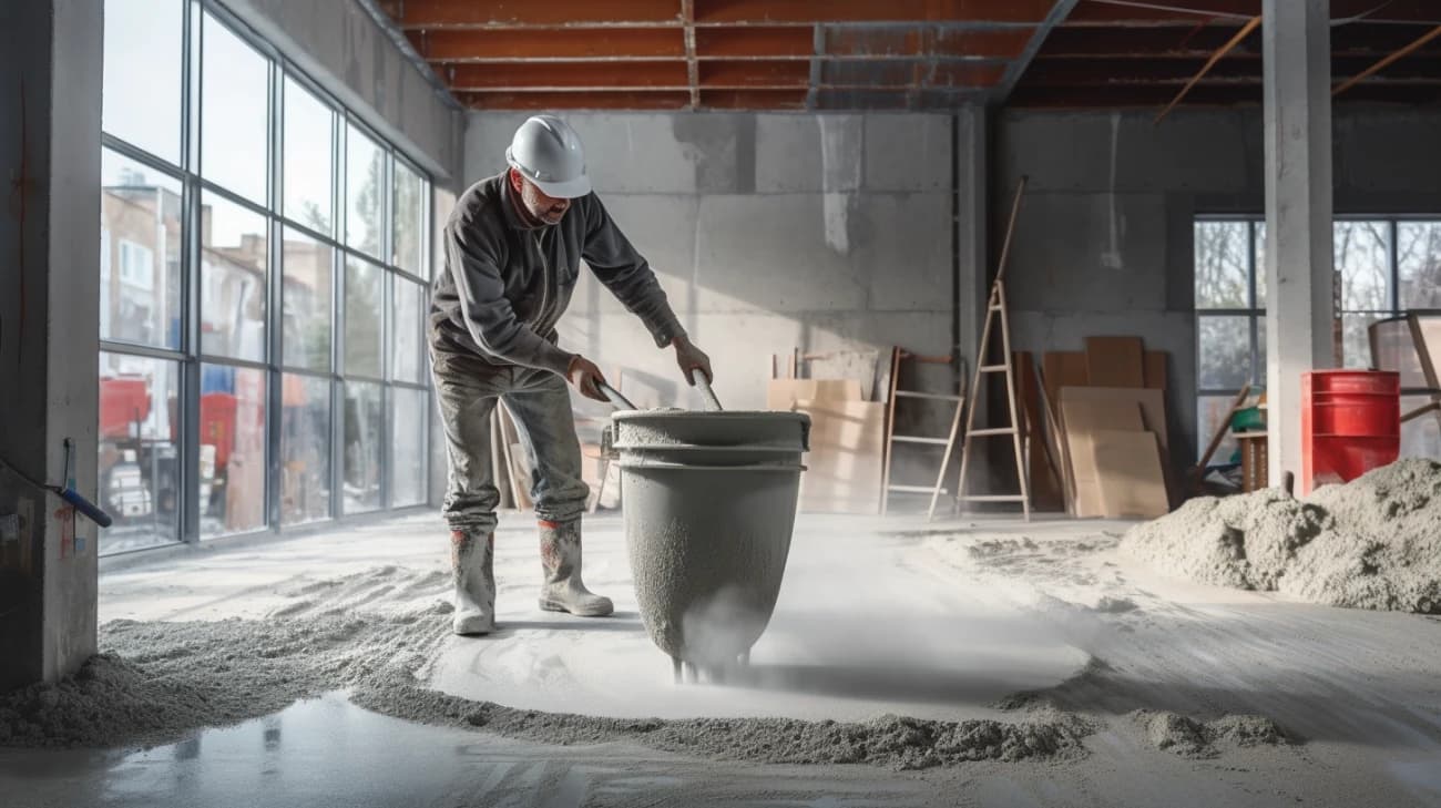 Czym wyrównać posadzkę w garażu?