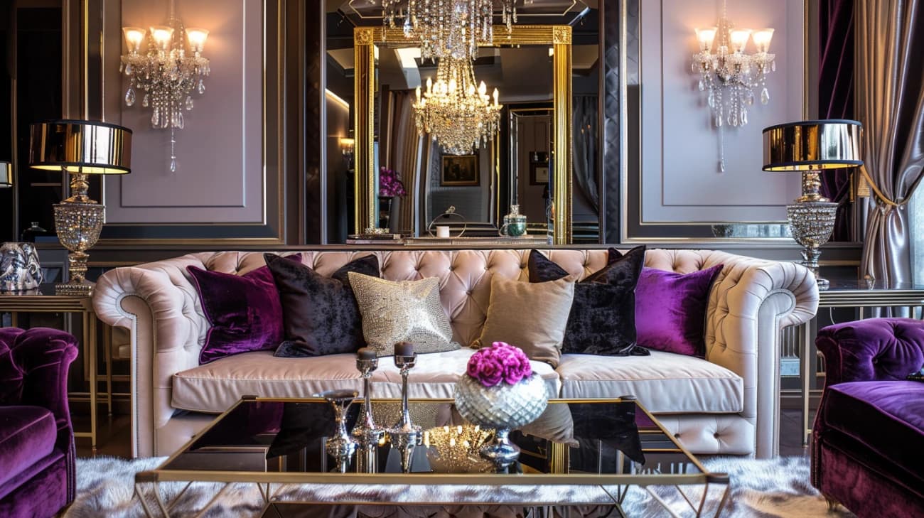 Dodatki do salonu glamour: Luksusowe akcenty we wnętrzu